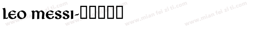 Leo Messi字体转换